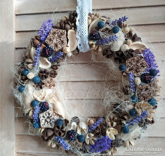 Tihany-style lavender, blackberry, cranberry door decoration on sale