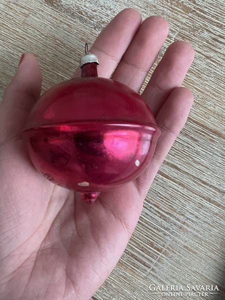 Old glass Christmas tree ornament snail