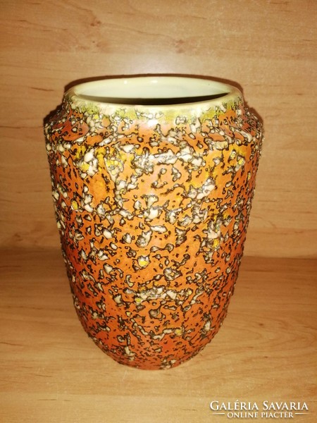 Tófej industrial artist ceramic vase - 19 cm high (1/d)