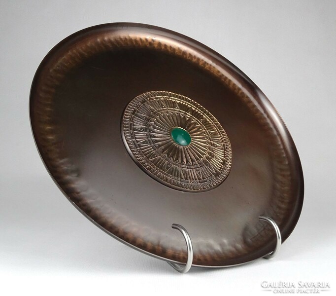 1M842 copper applied arts day wall decoration bowl 27.5 Cm