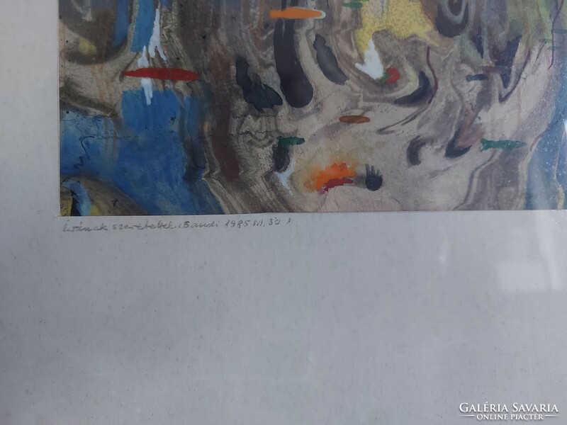 ...... András's contemporary painting - an underwater landscape? - Watercolor on paper - 502