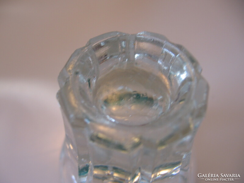 8 cikkes antik csiszolt kristály pálinkás, likőrös pohár