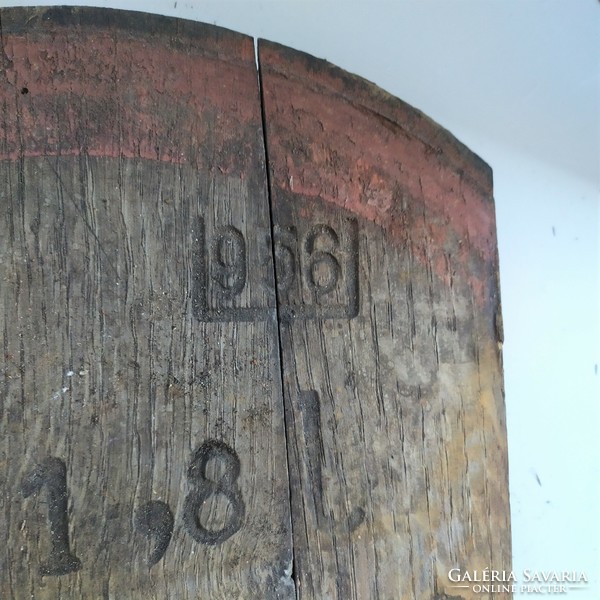 Old labeled barrel roof for sale for decorative purposes!