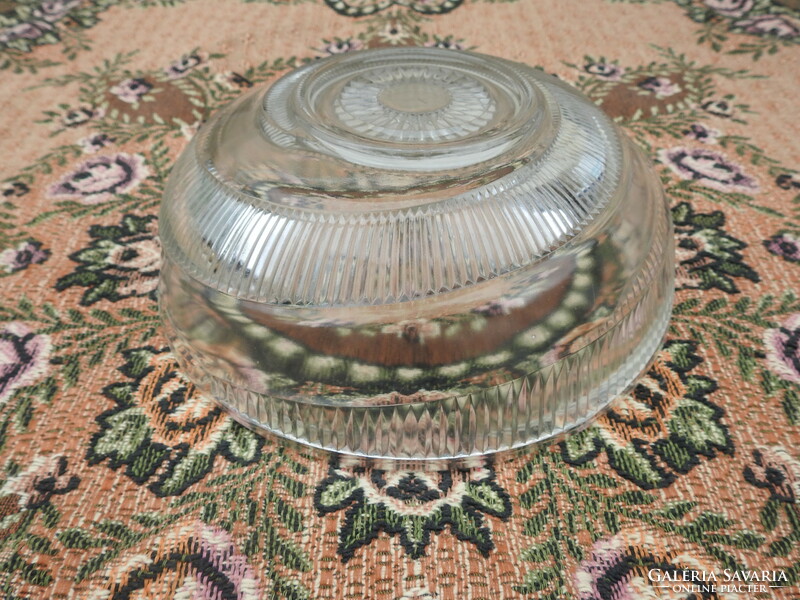 Vintage üveg tál  - asztalközép