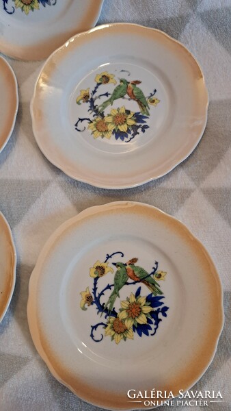 Antik Zsolnay madaras porcelán tányér (L3693)
