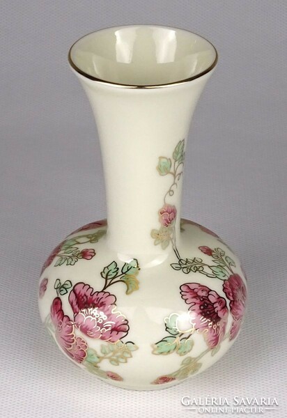 1M850 Hibátlan Zsolnay vajszínű porcelán váza 11.5 cm