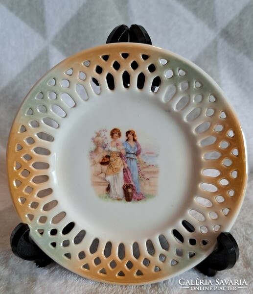 Antique victorian porcelain small plate (l3695)