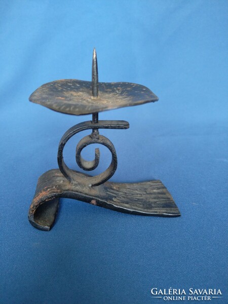 Wrought iron candle holder