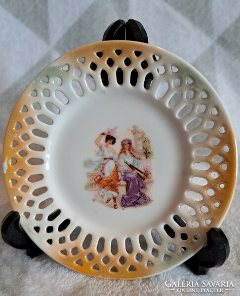 Antique victorian porcelain small plate (l3695)