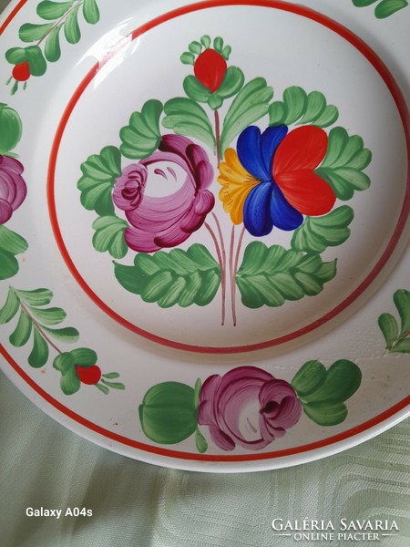 Marked plate with Matyó pattern