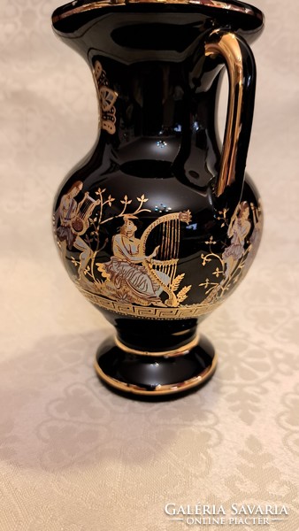 Antique Greek patterned ceramic vase (m3713)