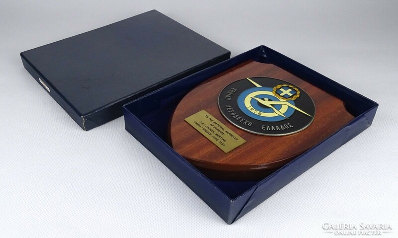 1M906 Greek Air Force in enamel plaque box