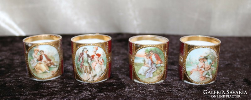 Royal Wienna porcelan kávéscsésze -4 db Royal Vienna
