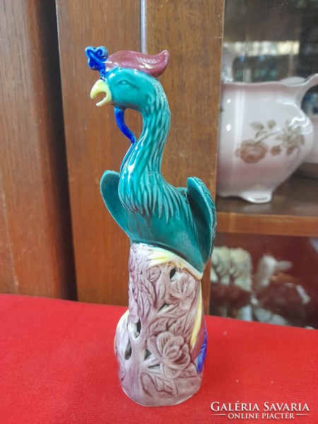 Eastern Chinese porcelain figural phoenix statue. Marked.