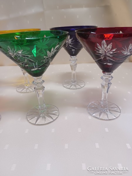 Colorful crystal glasses