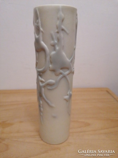 Bakó Hetey Rozália Hollóházi porcelán váza