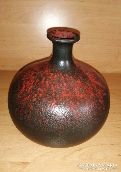 Iparművész kerámia váza - 14 cm magas (27/d)