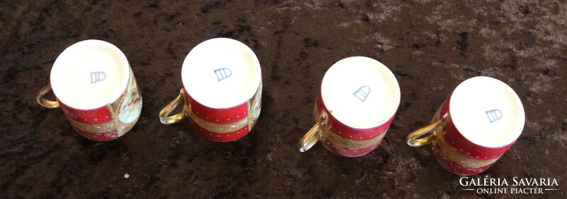 Royal vienna porcelain coffee cup - 4 pieces royal vienna