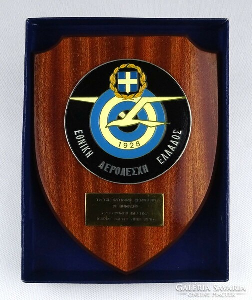 1M906 Greek Air Force in enamel plaque box