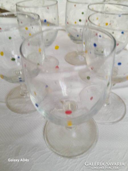 Speckled nostalgia glass 6 pieces