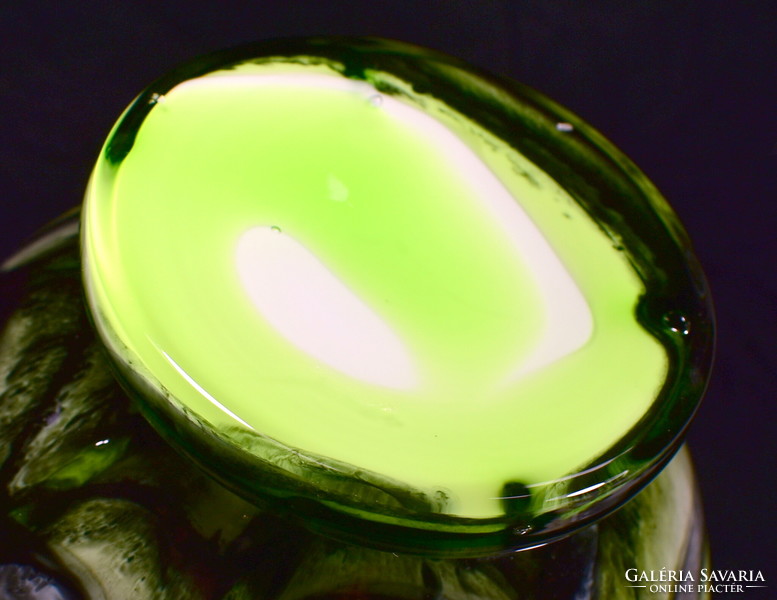 Retró " anyagában " színezett üveg váza
