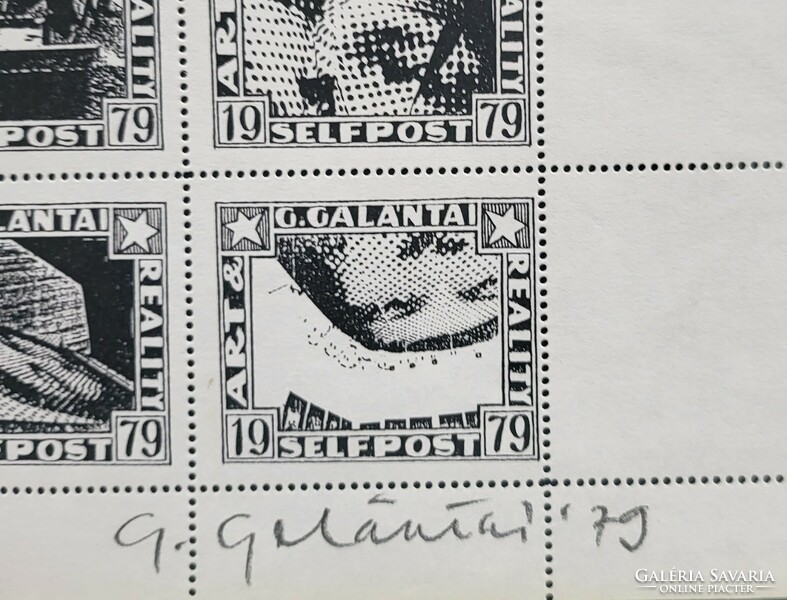 György Galántai - selfpost 1 - 2. 1979.