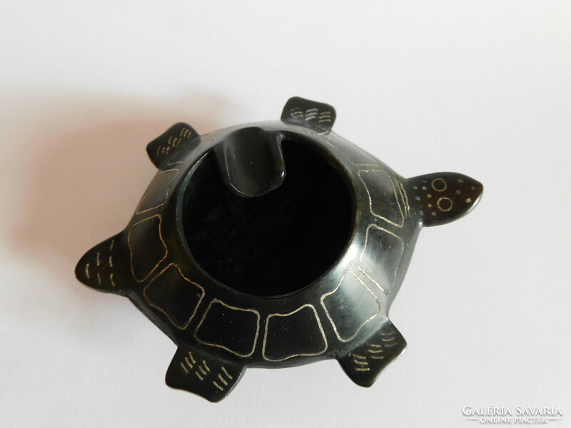 Metal turtle ashtray