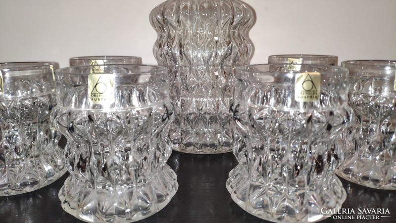 Oberglas austria whiskey crystal set