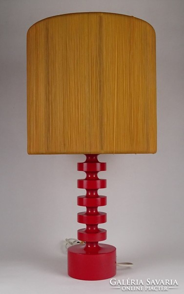 1M956 Mid century piros asztali lámpa 56.5 cm