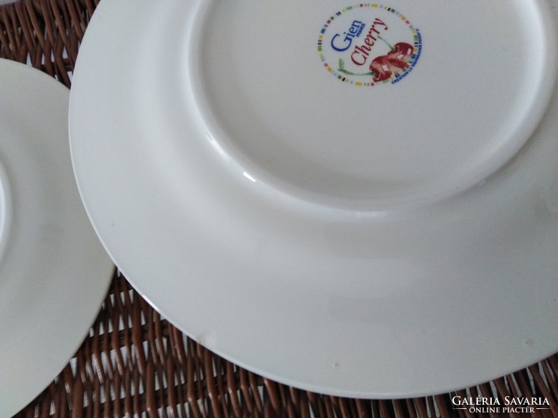 Cherry - gien ceramic plates / 4 persons