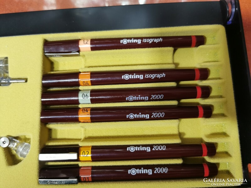 Retro rotring isograf 2000 set..Pens.Together..