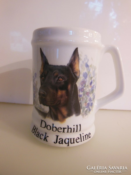 Mug - 4 dl - English - dog - porcelain - perfect