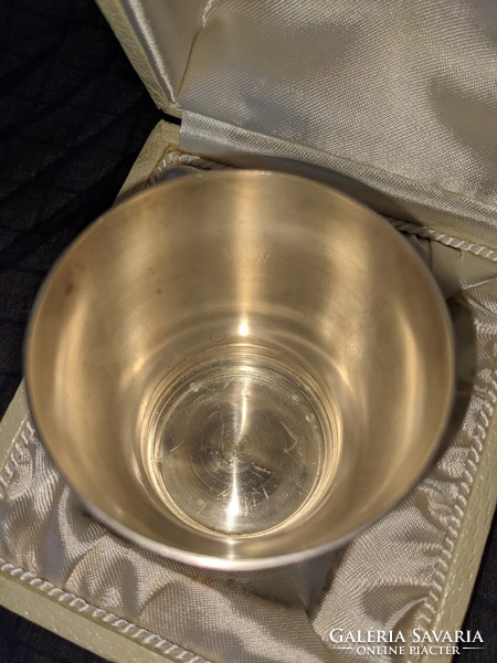 Silver-plated baptismal cup