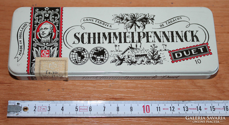 Retro holland Schimmelpenninck Duet fém doboz fémdoboz bádog doboz