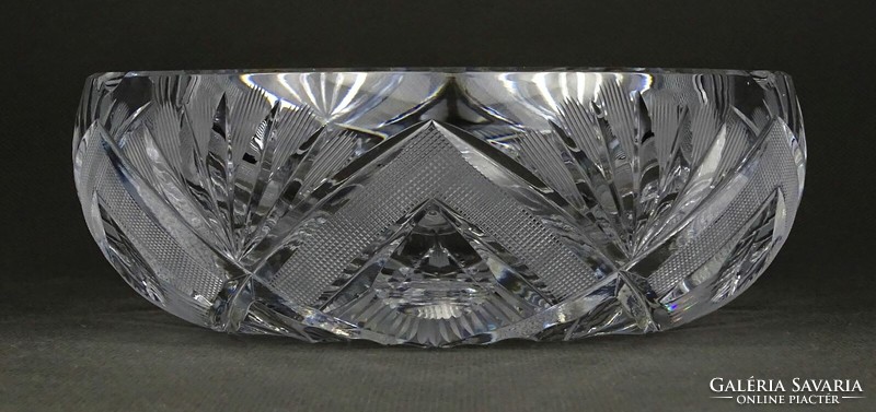 1M888 old polished crystal ashtray 1.3 Kg!