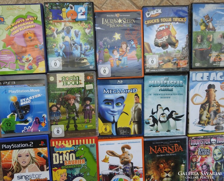 German language movies and some games on cd / dvd together