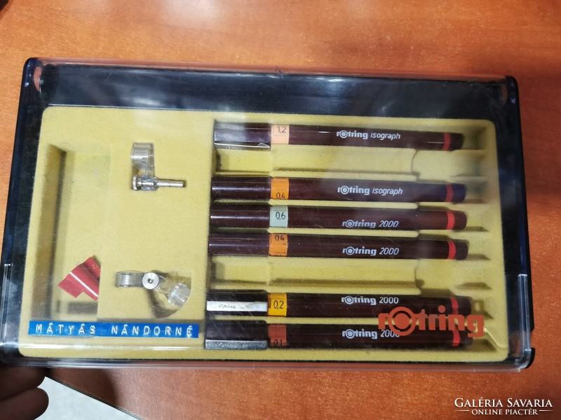 Retro rotring isograf 2000 set..Pens.Together..