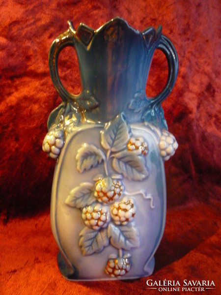 Antik osztrák porcelán ibolya váza 200612