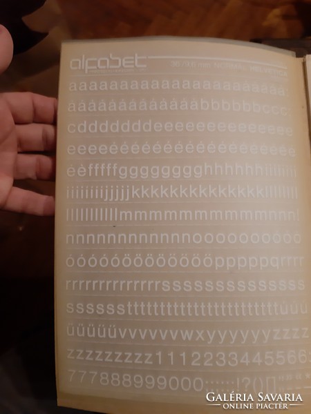 Alphabet letter template retro