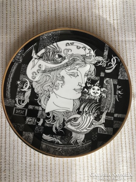 Saxon endre: Adria decorative plate