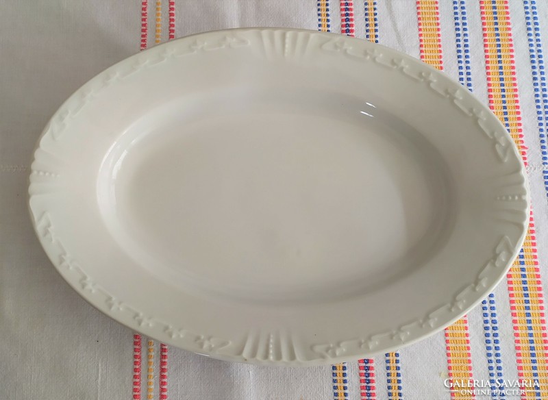 Czechoslovak mcp white porcelain pie plate/serving plate for sale!