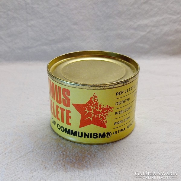 Ritkaság! A kommunizmus utolsó lehelete konzerv 1989!