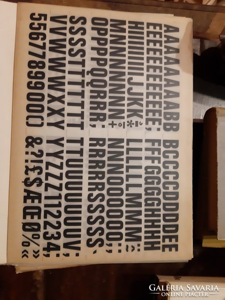 Alphabet letter template retro
