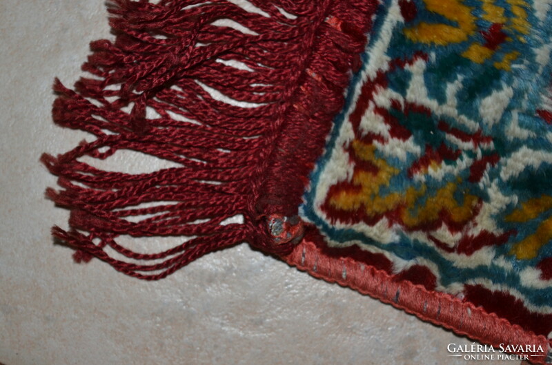 Silk moquette prayer rug