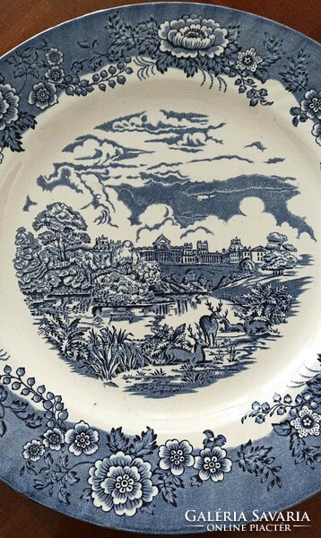 Barratts English blue flat plate