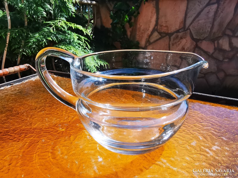 Blown glass jug,