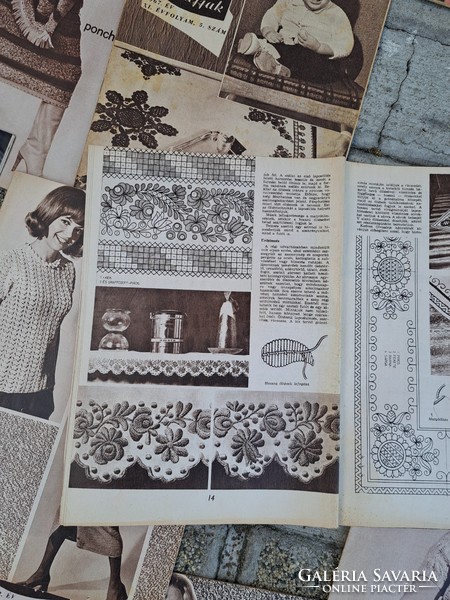 112 db fürge ujjak gyűjtemény újság képeslap nosztalgia hímzés könyv