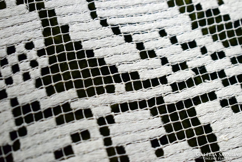 Rececsipke csipke madár tölgy mintás terítő függöny , díszpárna , kép betét 17 x 19 cm filet