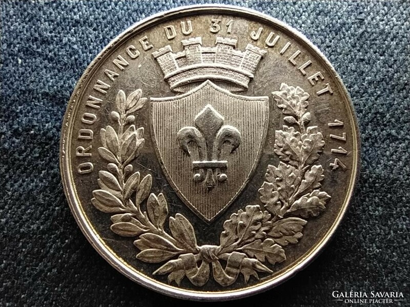 Lillei Kereskedelmi kamara 1714 ezüst emlékérem 22,6g 37mm (id64298)