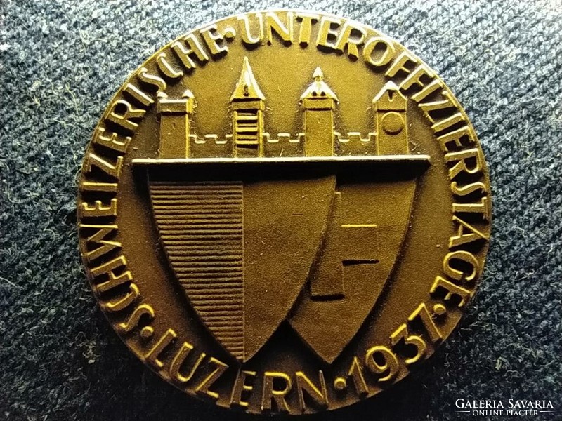 Svájci altiszti napok Luzern 1937 emlékérem (id64582)